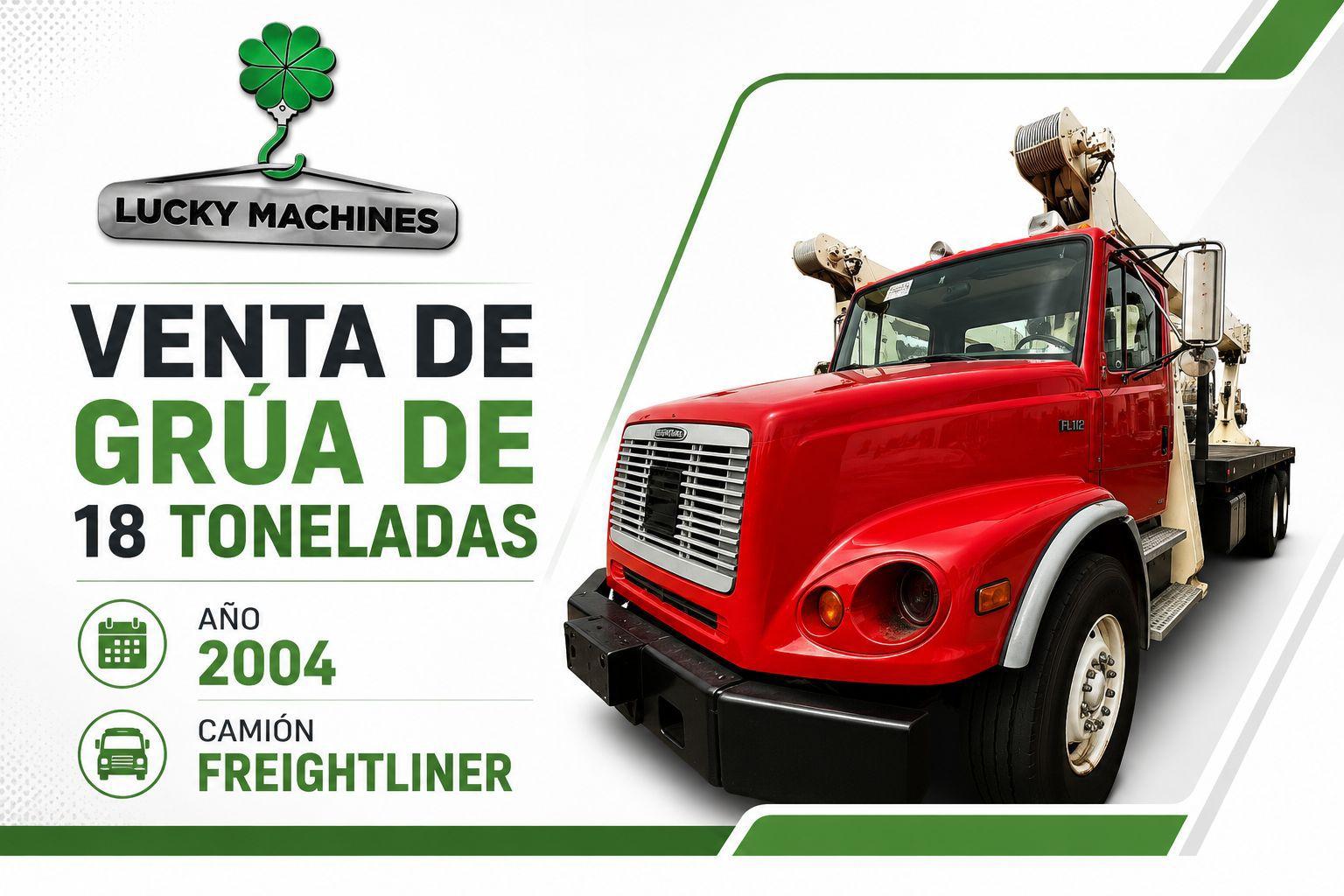 Venta de grúa Freightliner de 18 toneladas - Lucky Machines